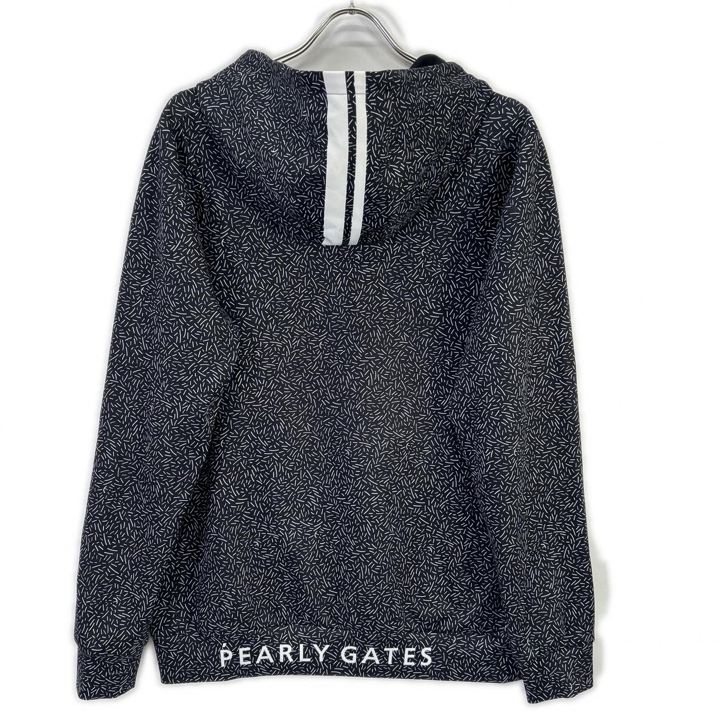 PEARLY GATES パーリーゲイツ ブラック 268-1162307 総柄 フーディパーカー トップス