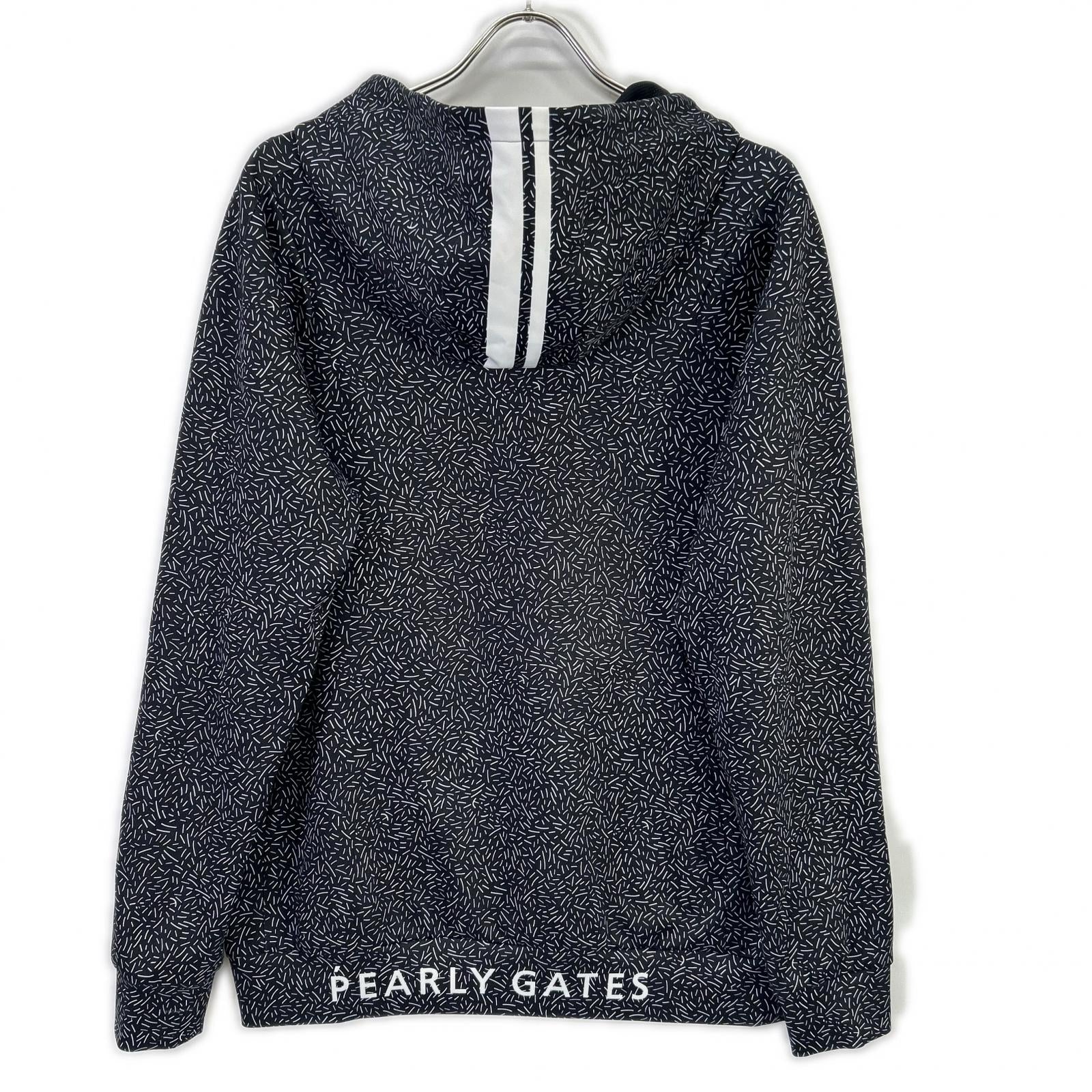 PEARLY GATES パーリーゲイツ ブラック 268-1162307 総柄 フーディパーカー トップス