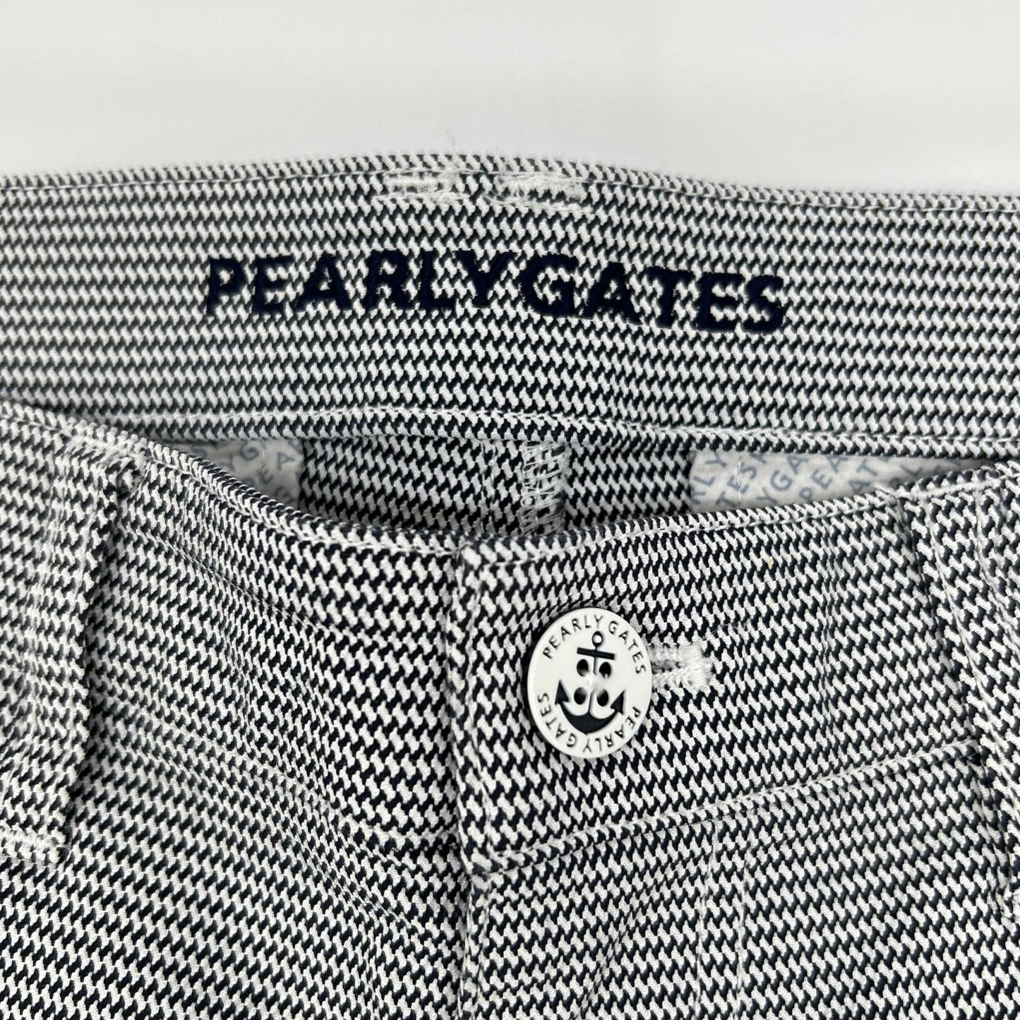 PEARLY GATES パーリーゲイツ ネイビー×ホワイト 053-1131503 ゴルフ ストレッチパンツ ボトムス