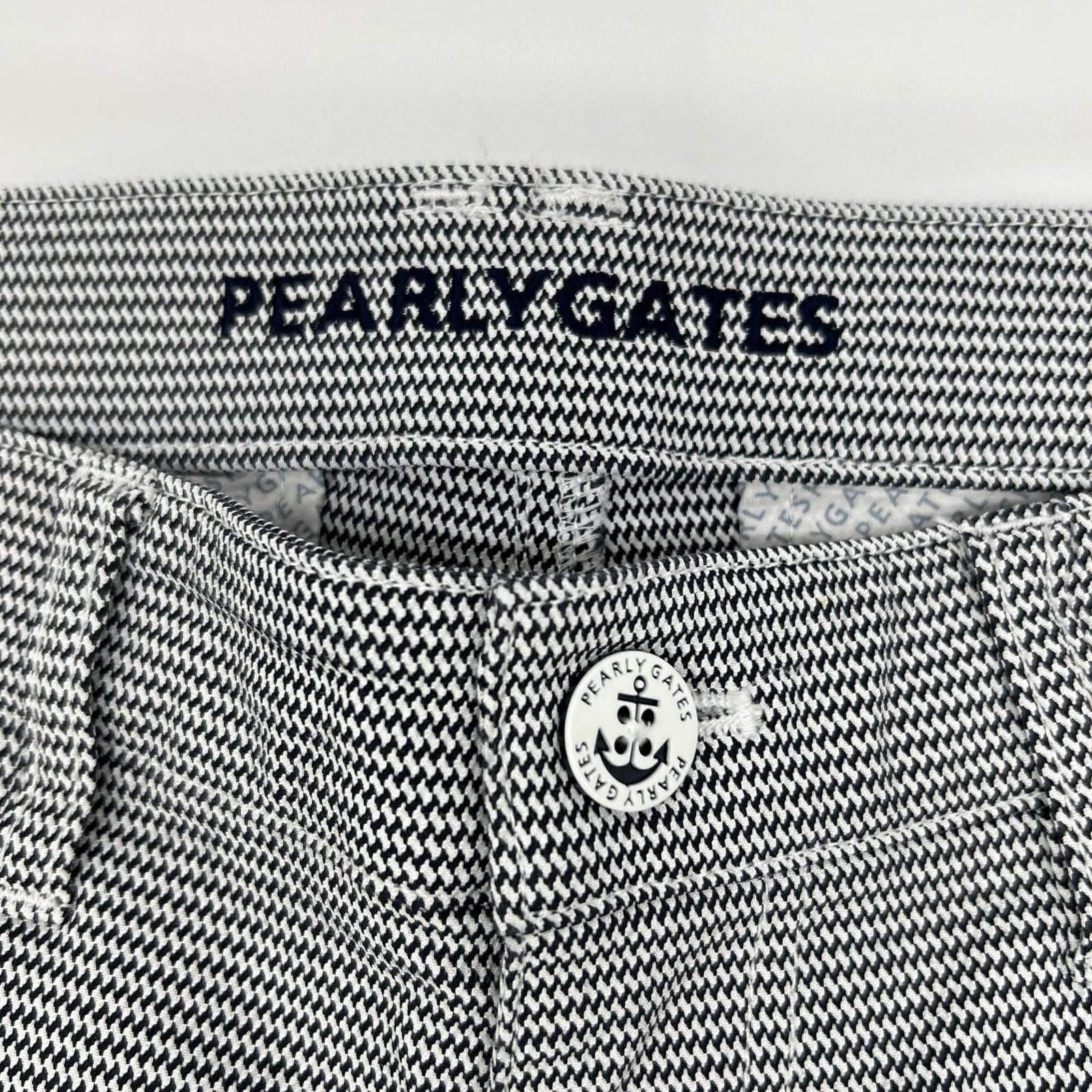 PEARLY GATES パーリーゲイツ ネイビー×ホワイト 053-1131503 ゴルフ ストレッチパンツ ボトムス