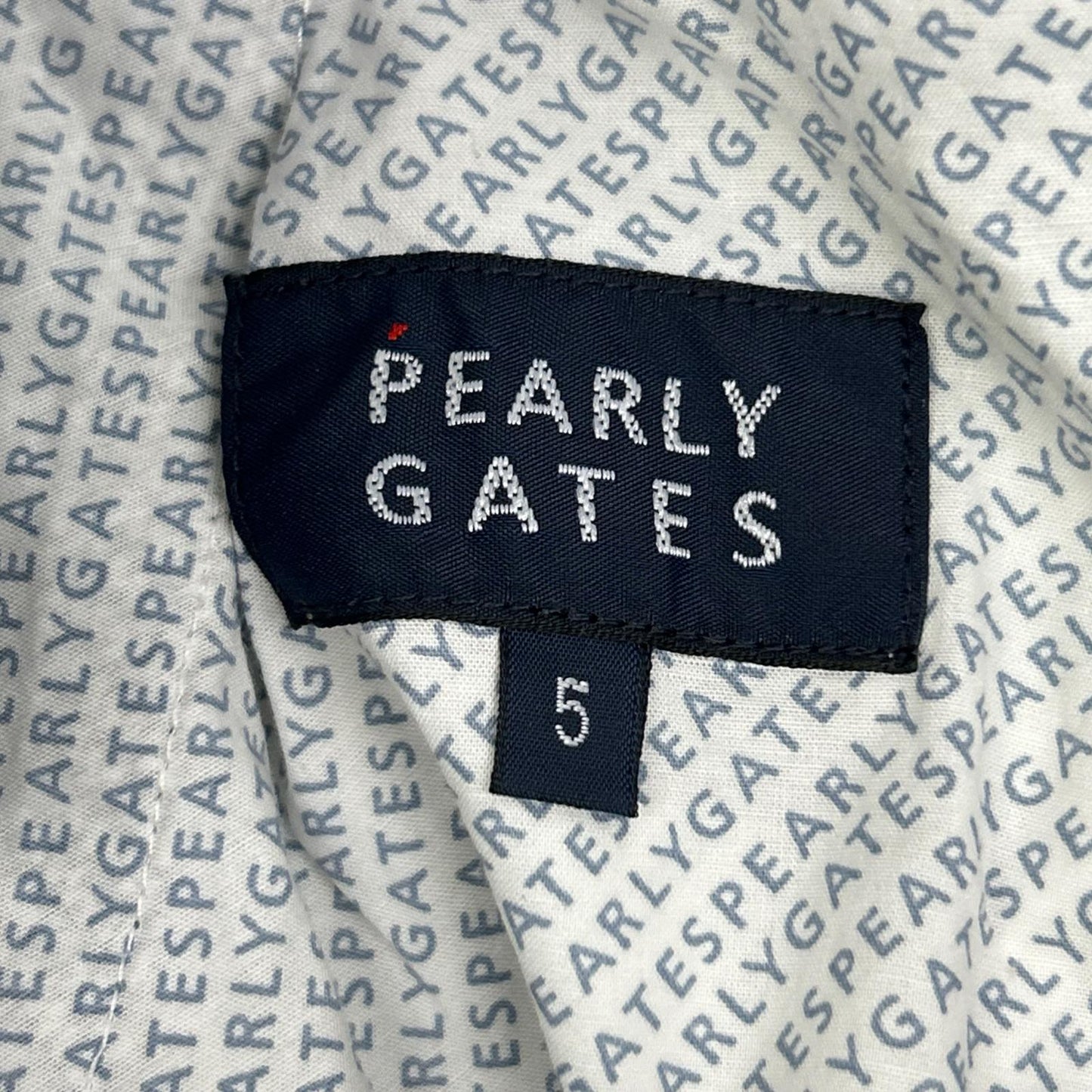 PEARLY GATES パーリーゲイツ ネイビー×ホワイト 053-1131503 ゴルフ ストレッチパンツ ボトムス