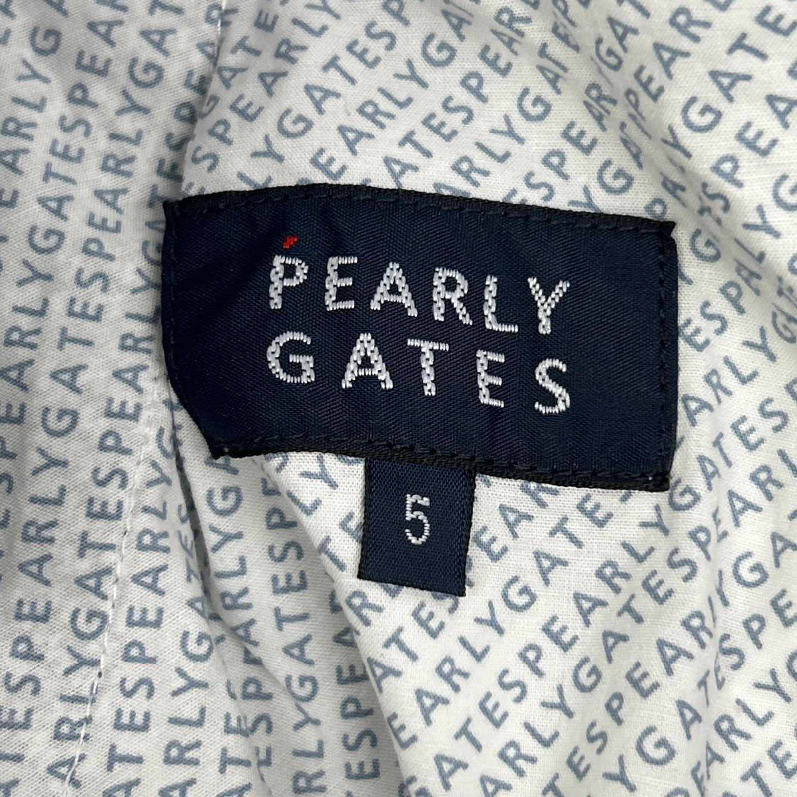 PEARLY GATES パーリーゲイツ ネイビー×ホワイト 053-1131503 ゴルフ ストレッチパンツ ボトムス