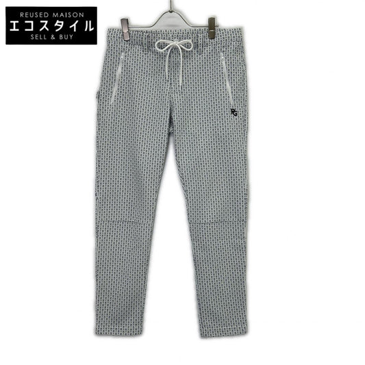 PEARLY GATES Pearly Gates Blue × White 053-3131403 all-over-print golf stretch pants Bottoms