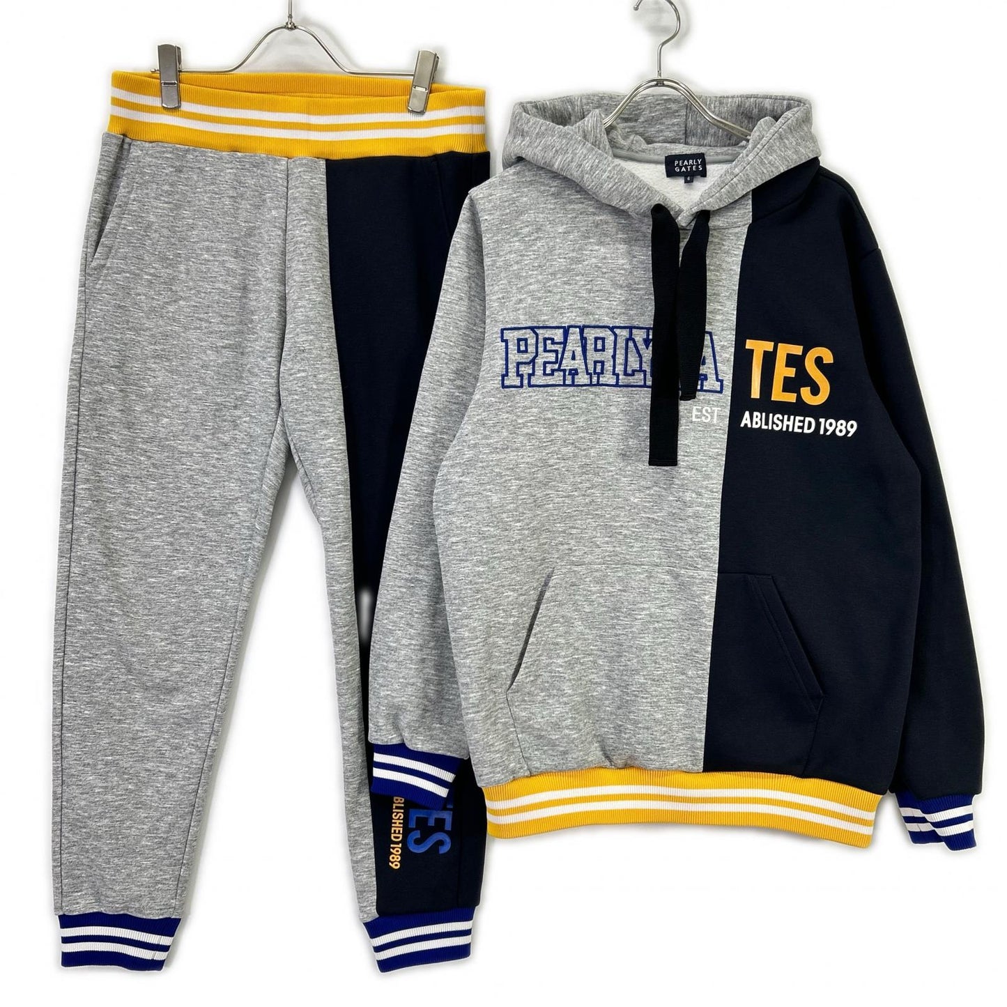 PEARLY GATES パーリーゲイツ 24年製 053-4162001 裏起毛 スウェットパーカーセットアップ スーツ セットアップ