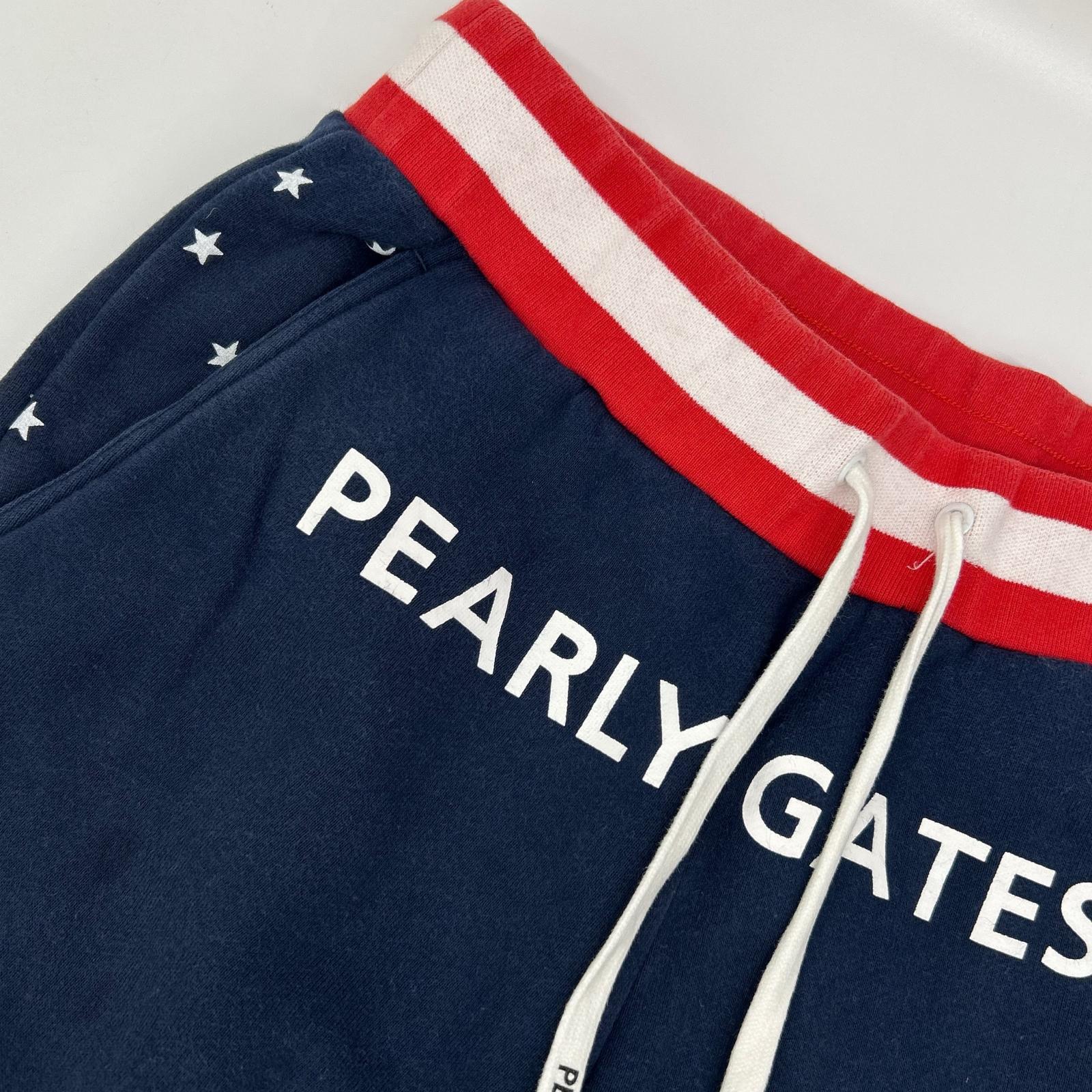 PEARLY GATES パーリーゲイツ 053ー0231037 ネイビー 星 パンツ ボトムス