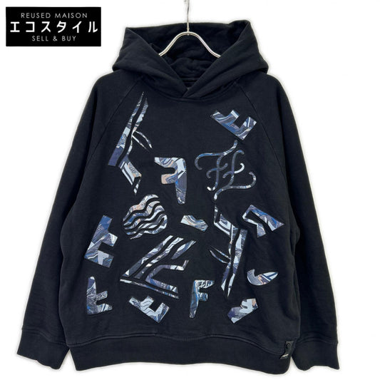 FENDI フェンディ 12CPF-21-2528 FY1115 AITY ブラック デザイン フーディー トップス