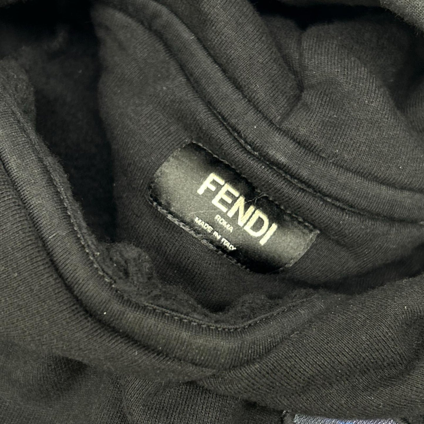 FENDI フェンディ 12CPF-21-2528 FY1115 AITY ブラック デザイン フーディー トップス