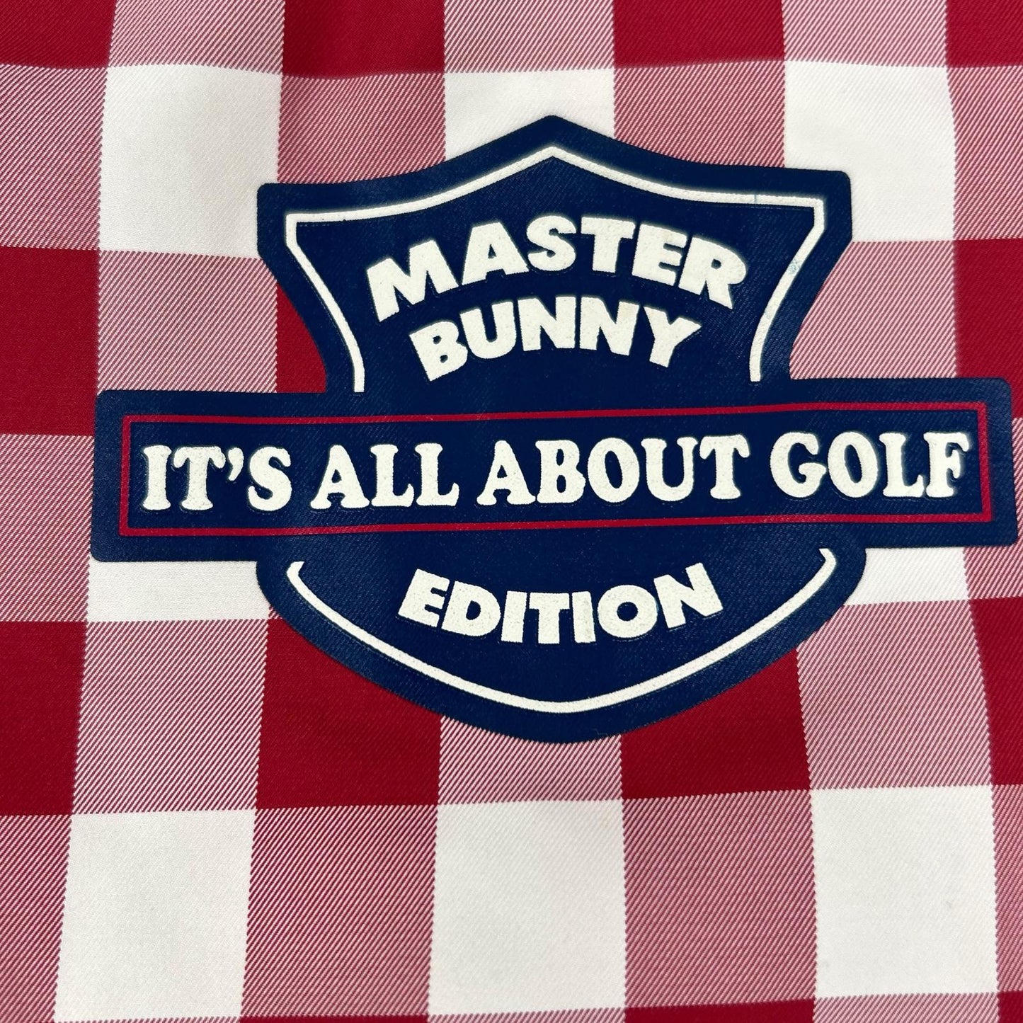 MASTER BUNNY EDITION マスターバニーエディション レッド×ホワイト 158-220021 チェック リブニット切り替えパーカー ジャケット