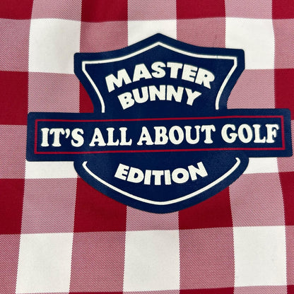 MASTER BUNNY EDITION マスターバニーエディション レッド×ホワイト 158-220021 チェック リブニット切り替えパーカー ジャケット