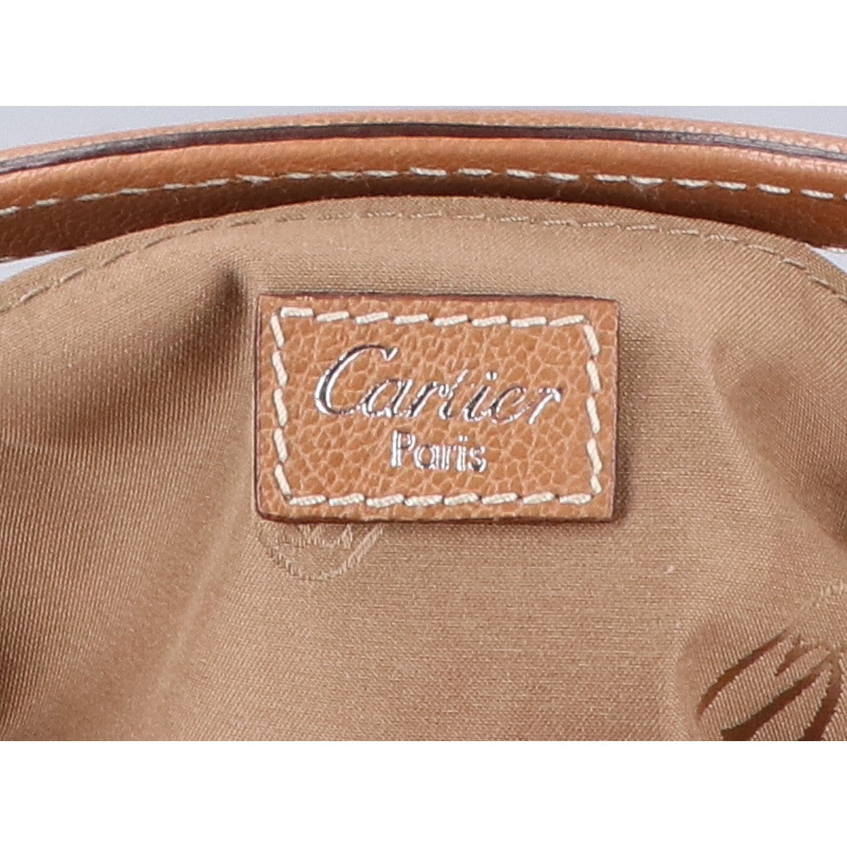 Cartier カルティエ マルチェロ・ドゥ・カルティエ レザー　90s ハンドバッグ