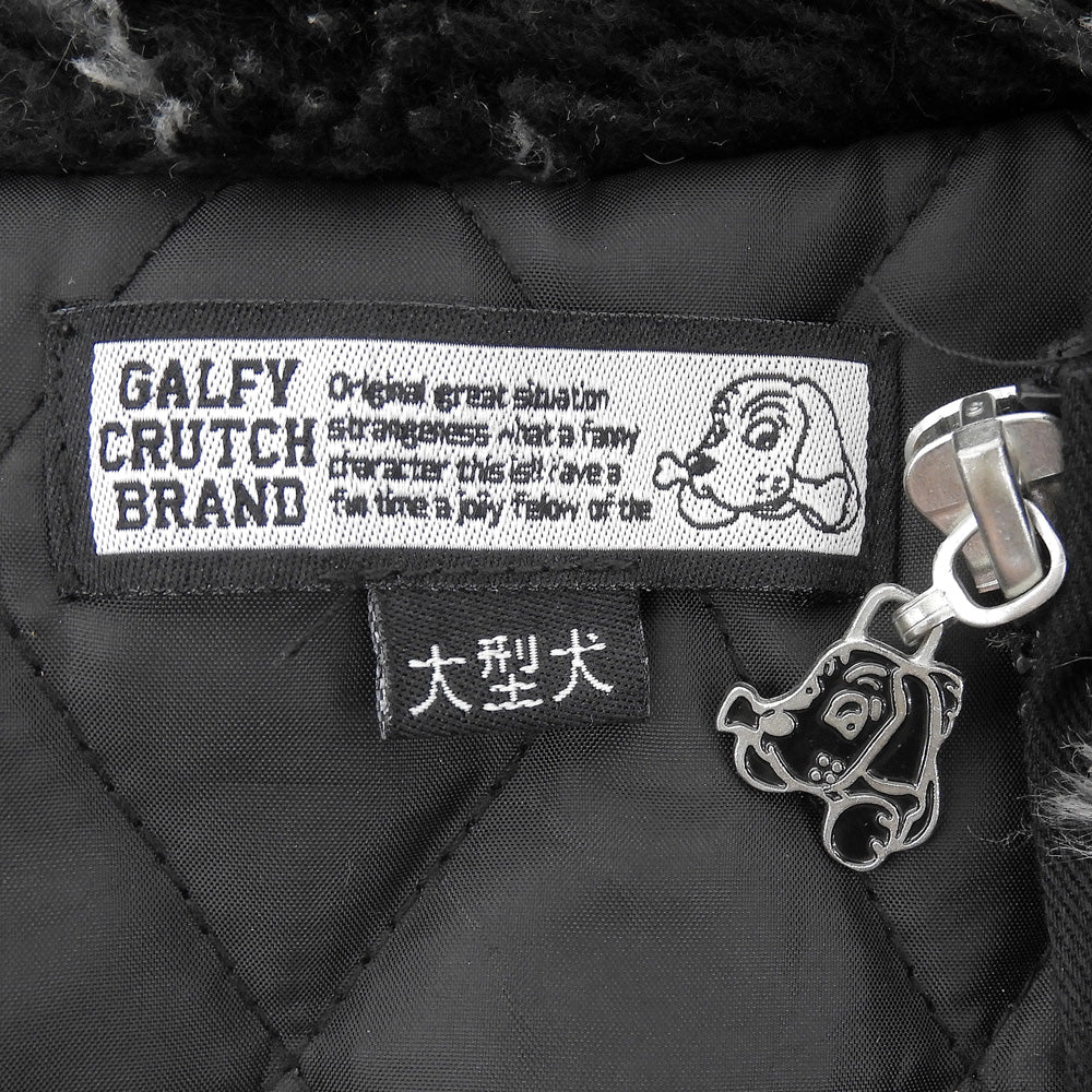 GALFY ガルフィー ふわふわ バンダナブルゾン ジャケット メンズ ブラック ホワイト XL 123020 ジャケット