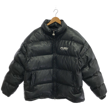 FUBU FUBU FAM-42302 black faux-fur jacket tops