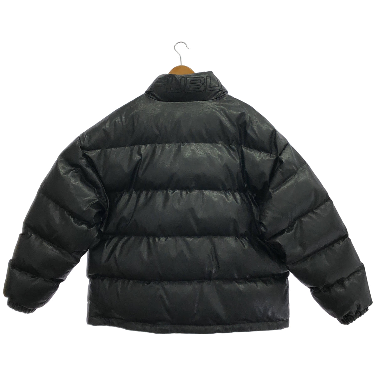 FUBU FUBU FAM-42302 black faux-fur jacket tops
