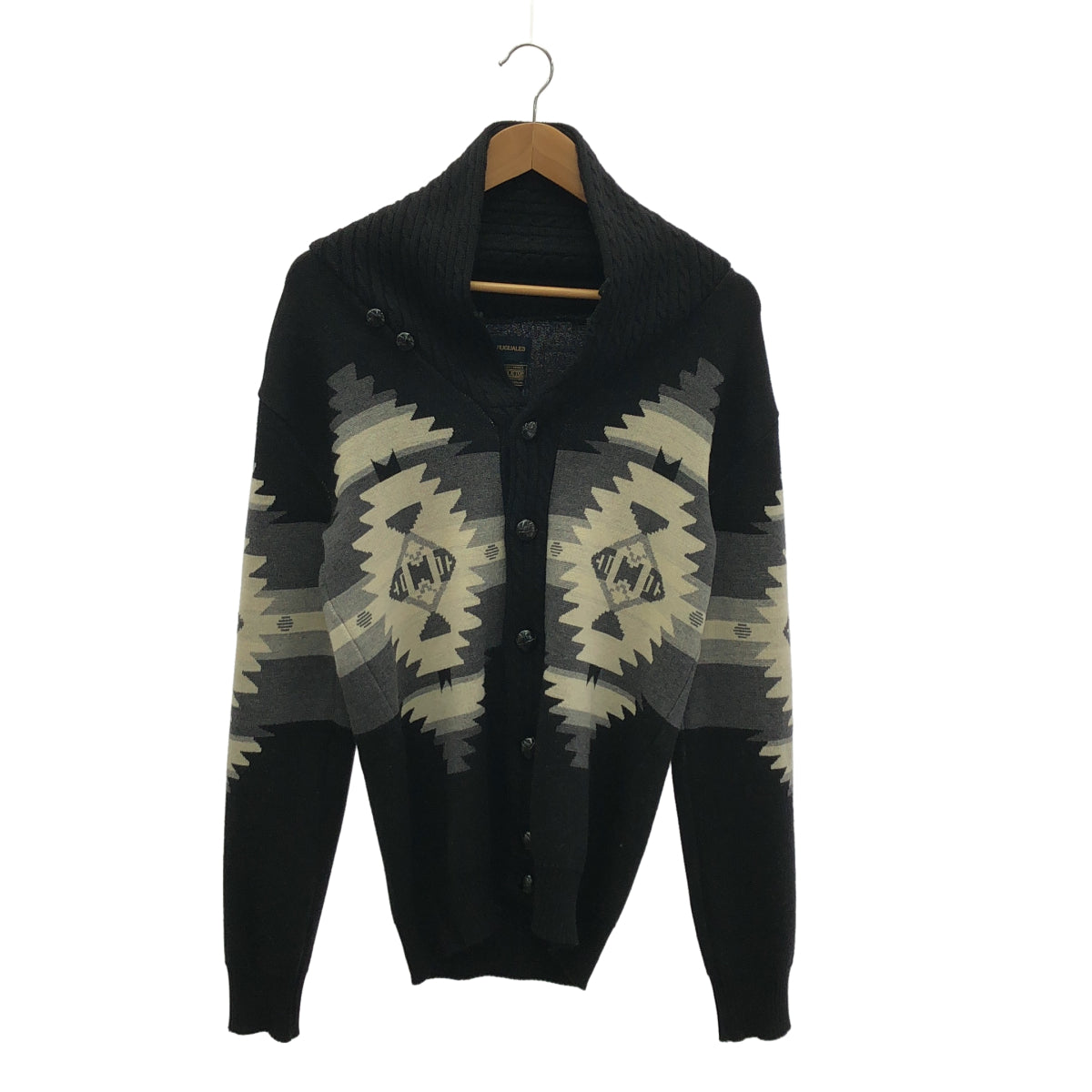 1piu1uguale3 Uno Più Uno Uguale Tre × Pendleton Shawl Cardigan Top