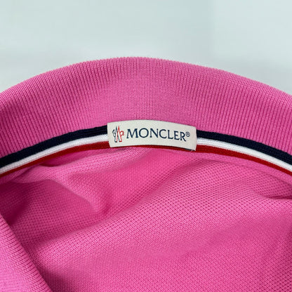 MONCLER モンクレール ピンク 18年 ワッペン付きポロシャツ トップス