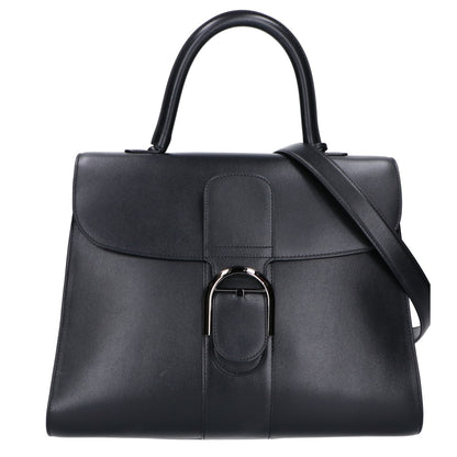 DELVAUX デルヴォー 美品 ボックスカーフ ブリヨンGM 2WAY ハンドバッグ