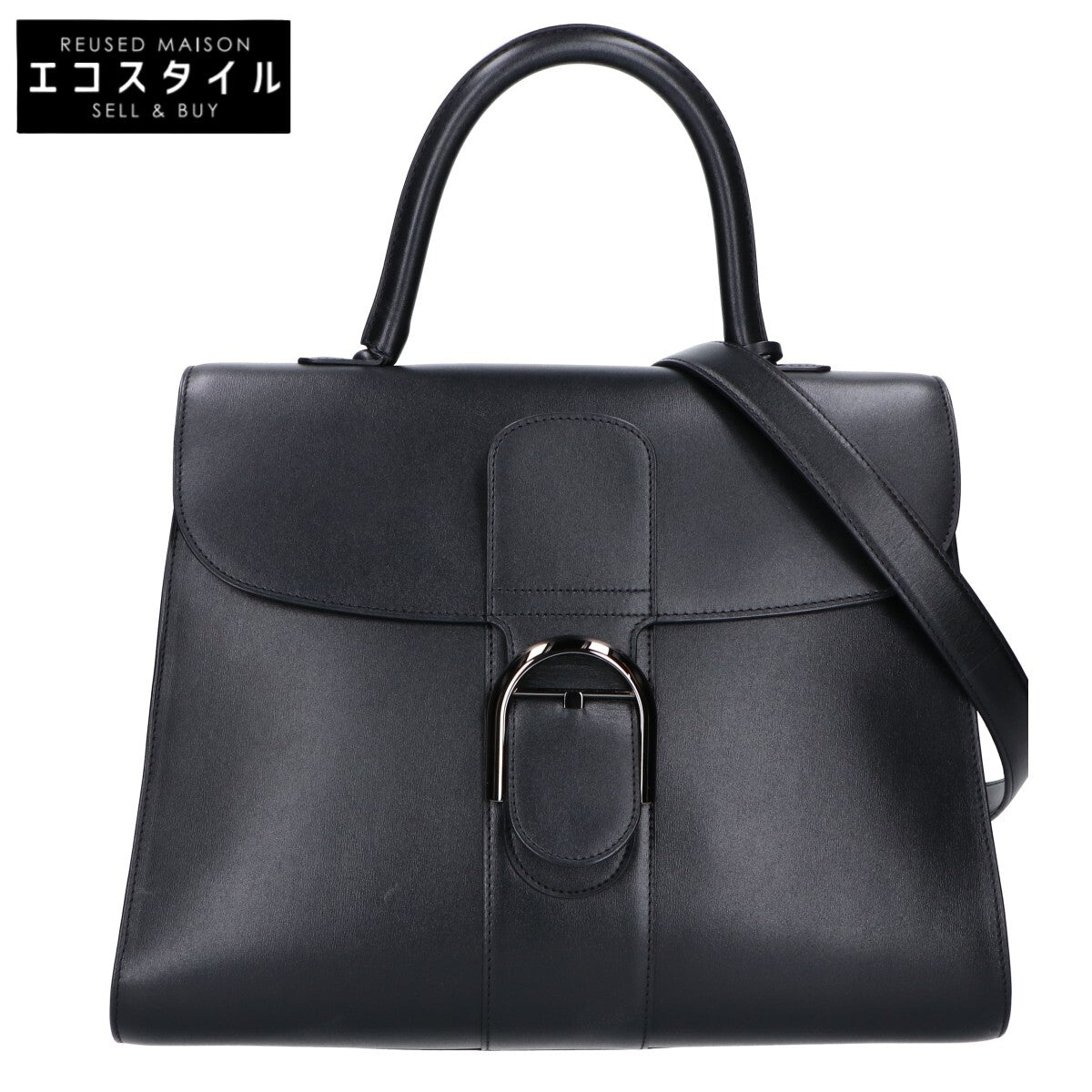 DELVAUX デルヴォー 美品 ボックスカーフ ブリヨンGM 2WAY ハンドバッグ