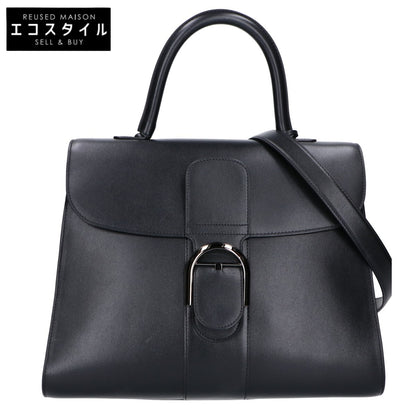 DELVAUX デルヴォー 美品 ボックスカーフ ブリヨンGM 2WAY ハンドバッグ