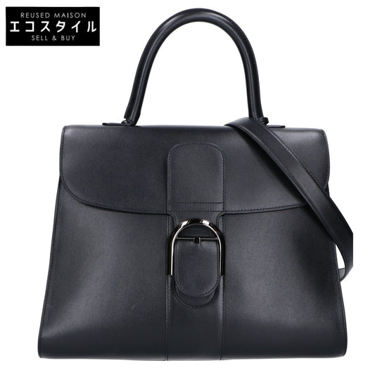 DELVAUX デルヴォー 美品 ボックスカーフ ブリヨンGM 2WAY ハンドバッグ