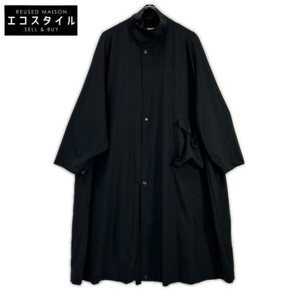 HYKE ハイク 241-27059 ブラック STRETCH TROPICAL MILITARY COAT コート