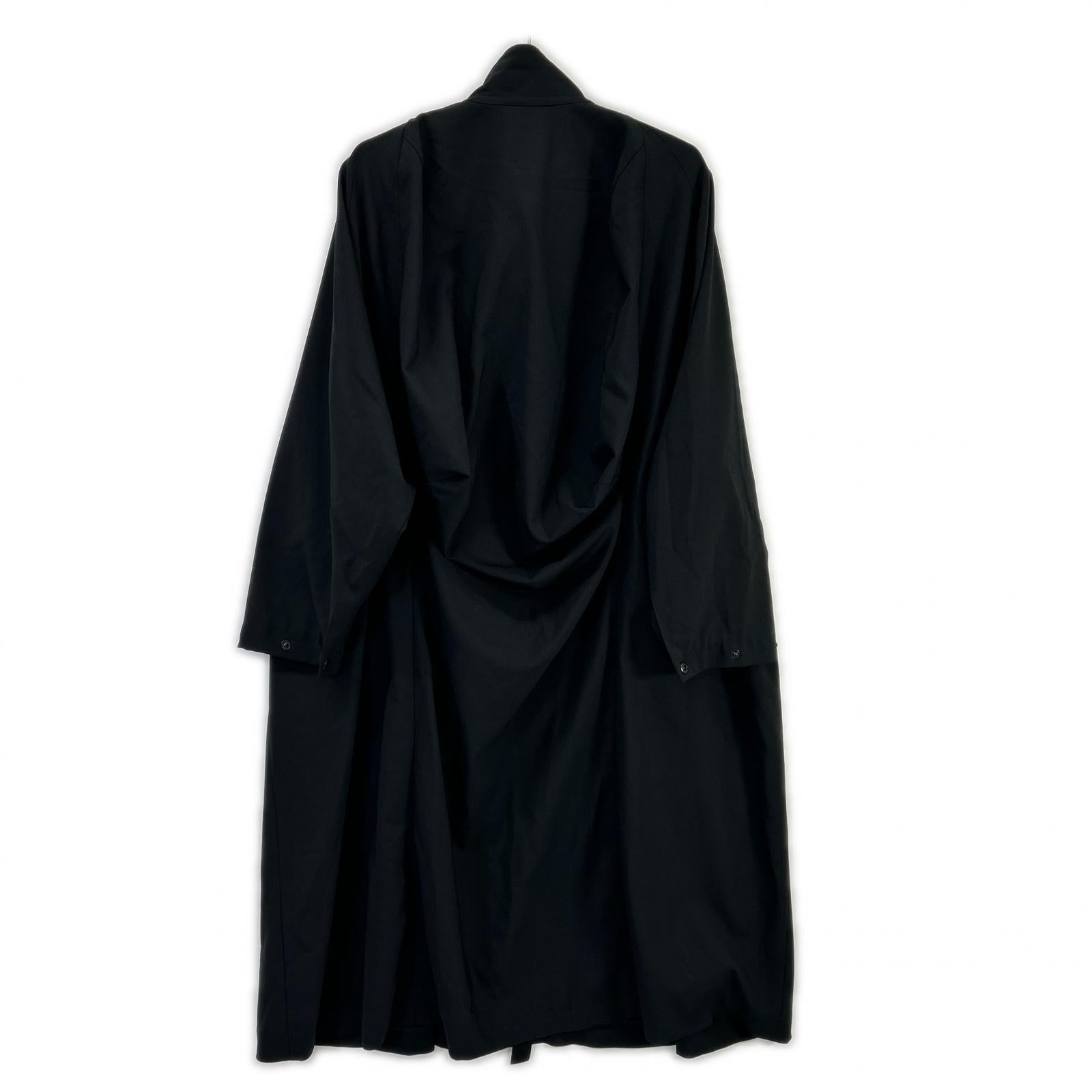 HYKE ハイク 241-27059 ブラック STRETCH TROPICAL MILITARY COAT コート