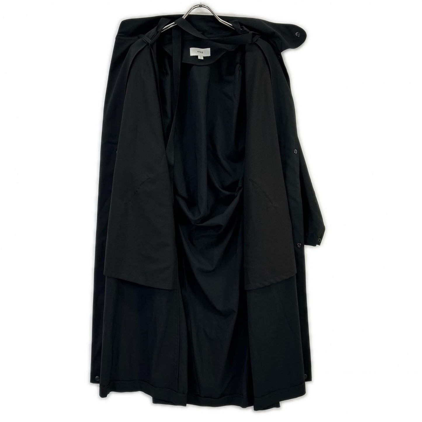 HYKE ハイク 241-27059 ブラック STRETCH TROPICAL MILITARY COAT コート