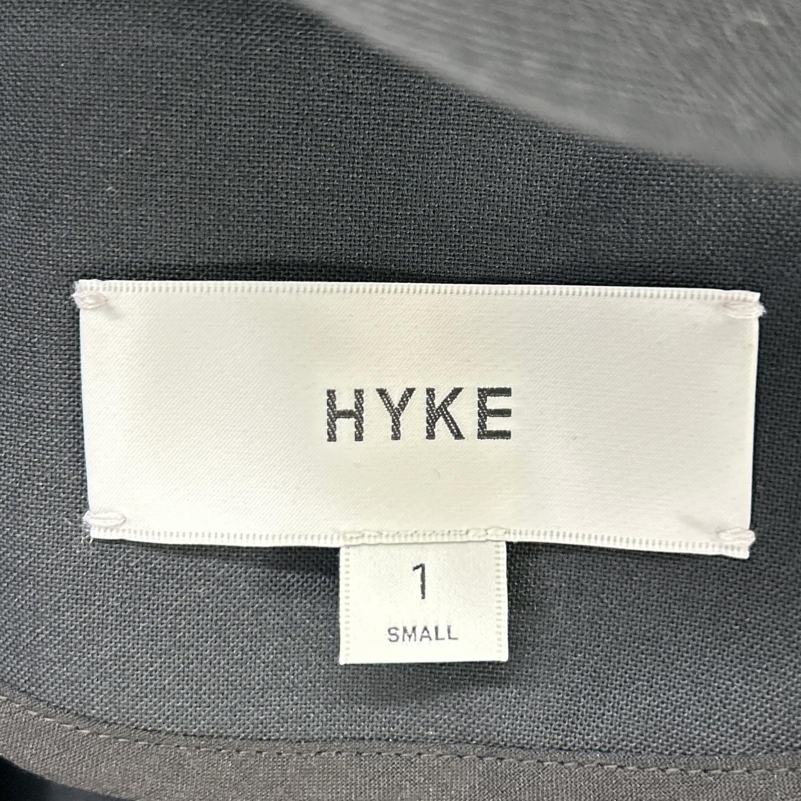 HYKE ハイク 241-27059 ブラック STRETCH TROPICAL MILITARY COAT コート