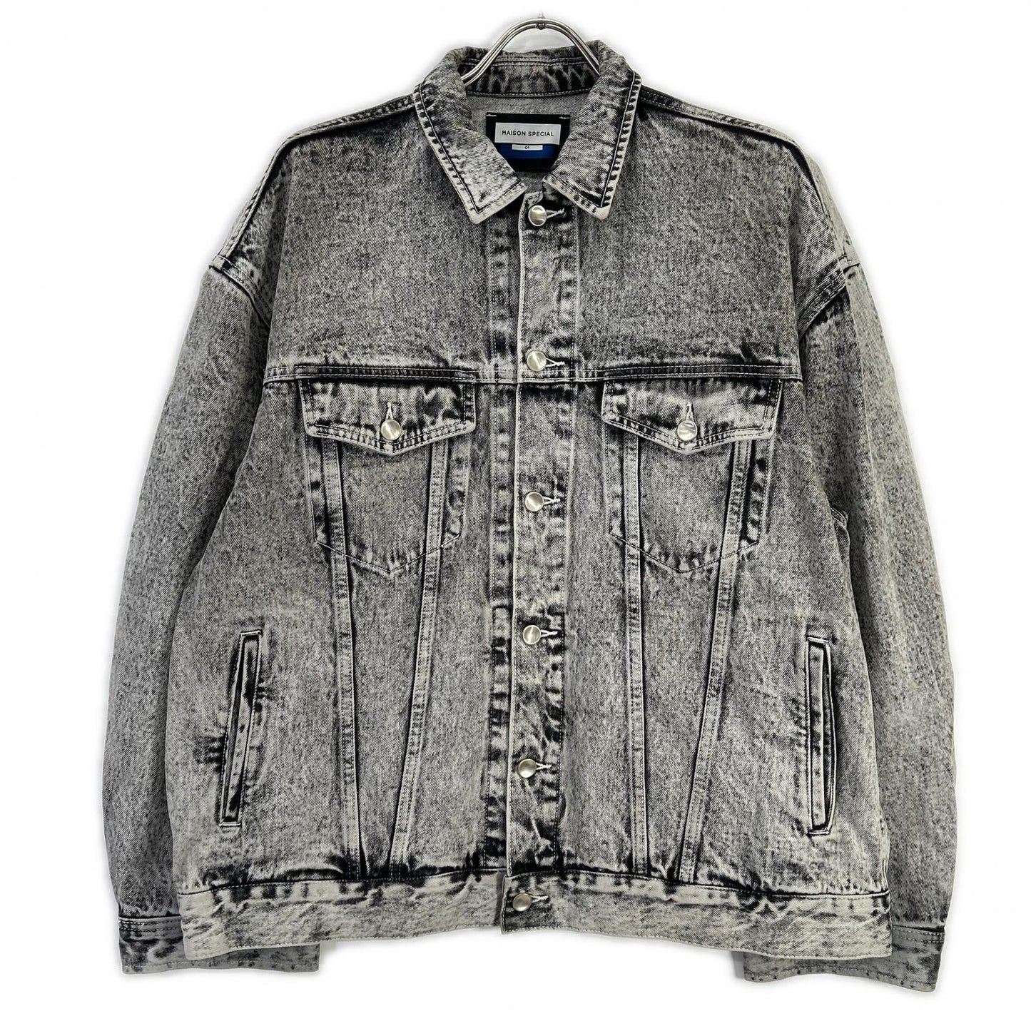 MAISON SPECIAL メゾンスペシャル 11241211208 Chemical Over-Dye Denim 3rd Jacket ジャケット
