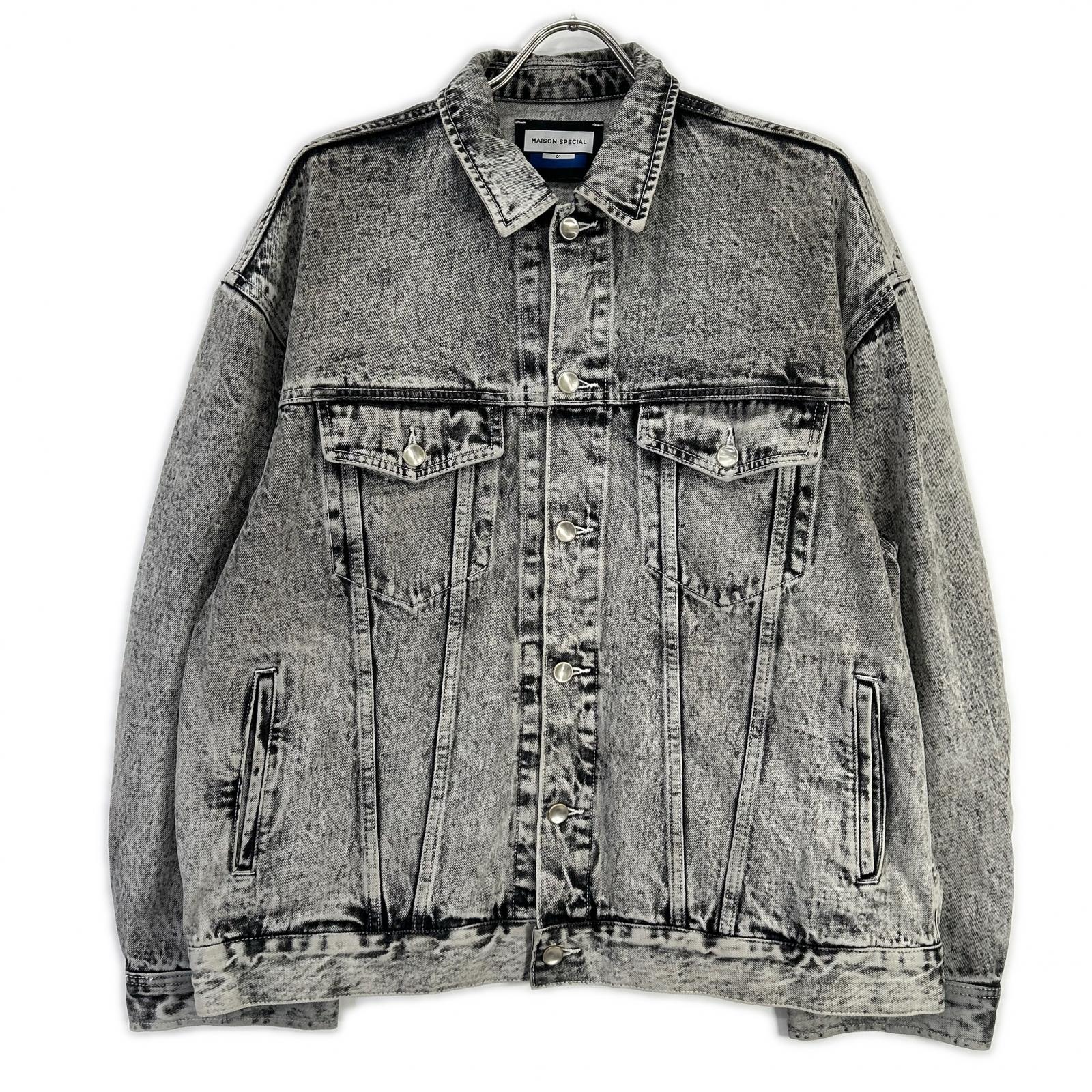 MAISON SPECIAL メゾンスペシャル 11241211208 Chemical Over-Dye Denim 3rd Jacket ジャケット