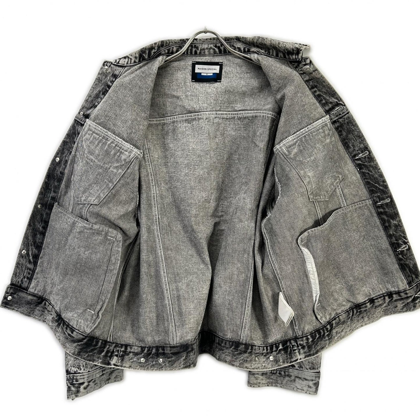 MAISON SPECIAL メゾンスペシャル 11241211208 Chemical Over-Dye Denim 3rd Jacket ジャケット
