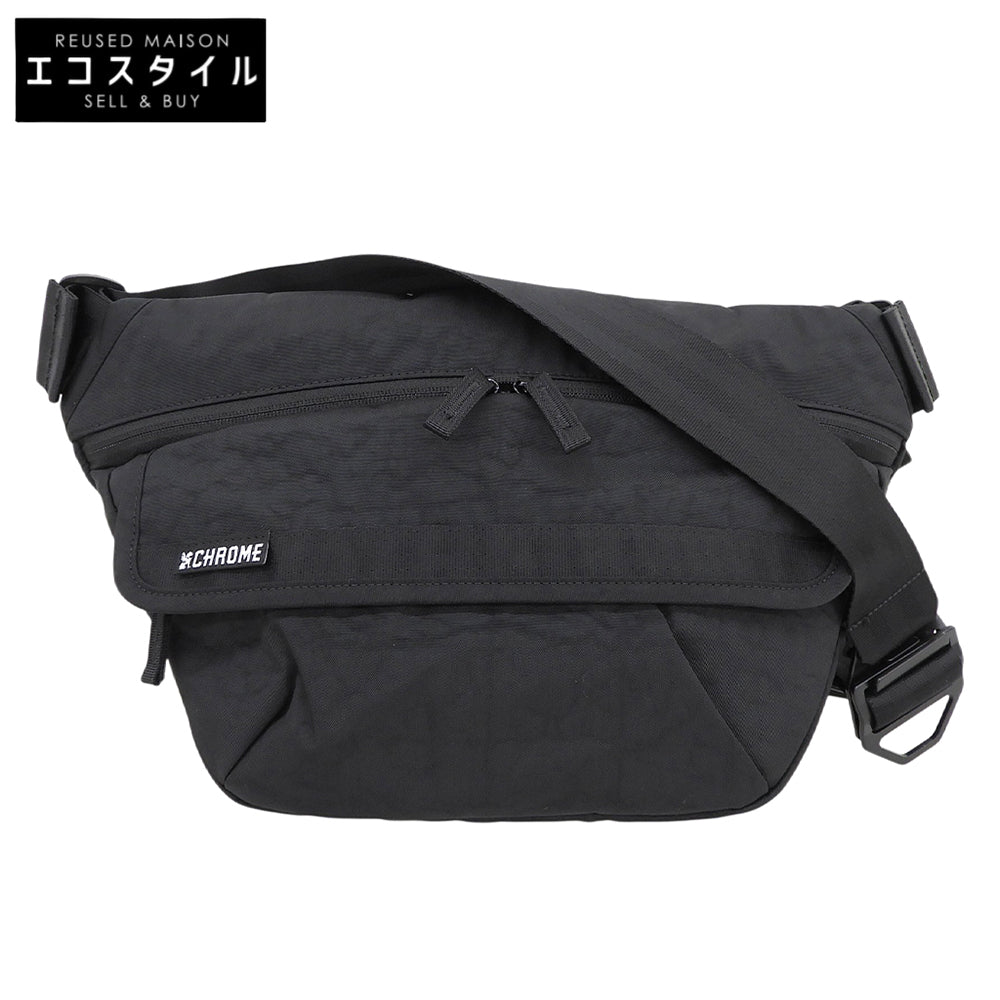CHROME クローム 美品 BOT FLAP SLING 8L ショルダーバッグ メンズ ブラック BJ-008-BCNL-NA-NA ショルダーバッグ