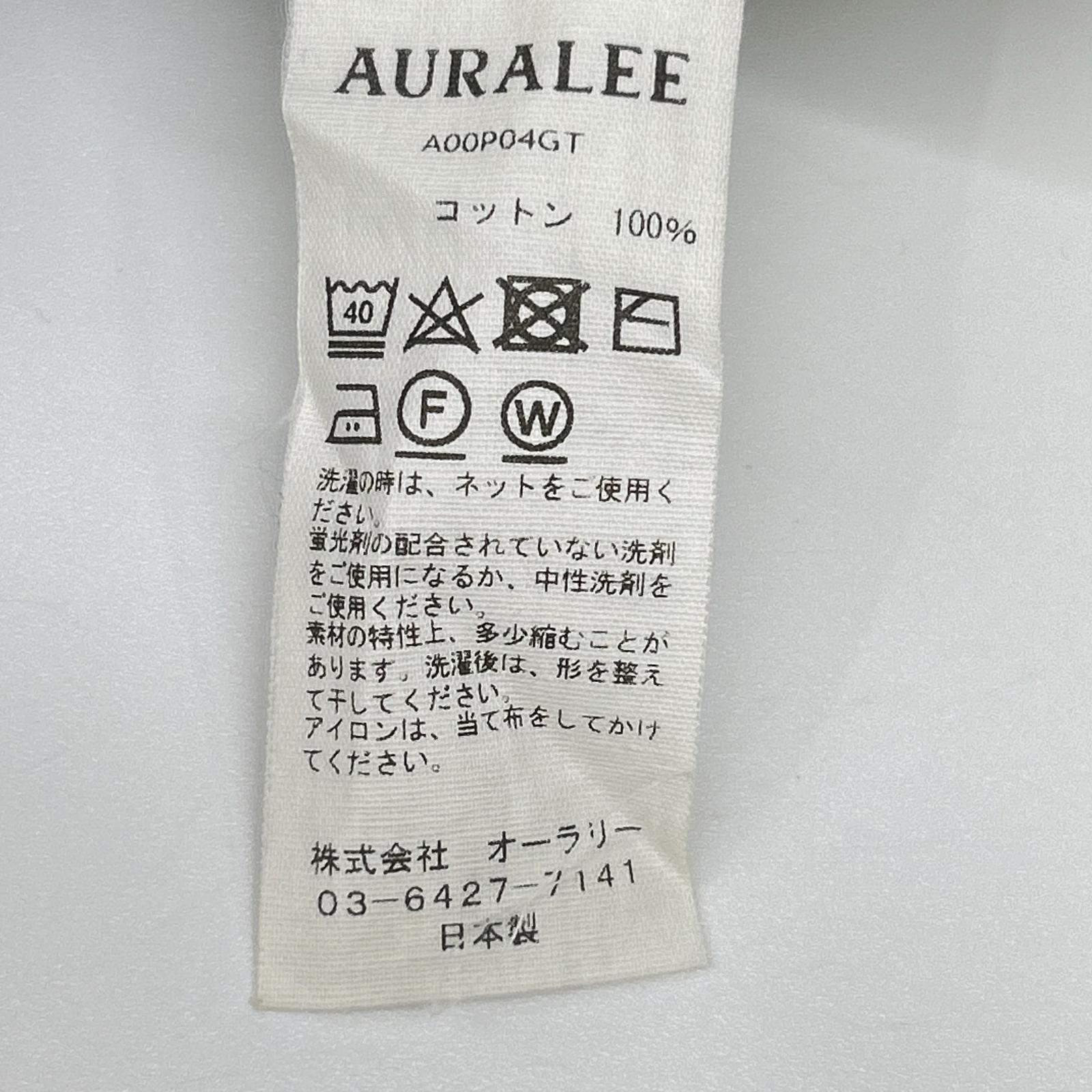 AURALEE オーラリー A00P04GT LUSTER PLAITING BOAT NECK TEE トップス
