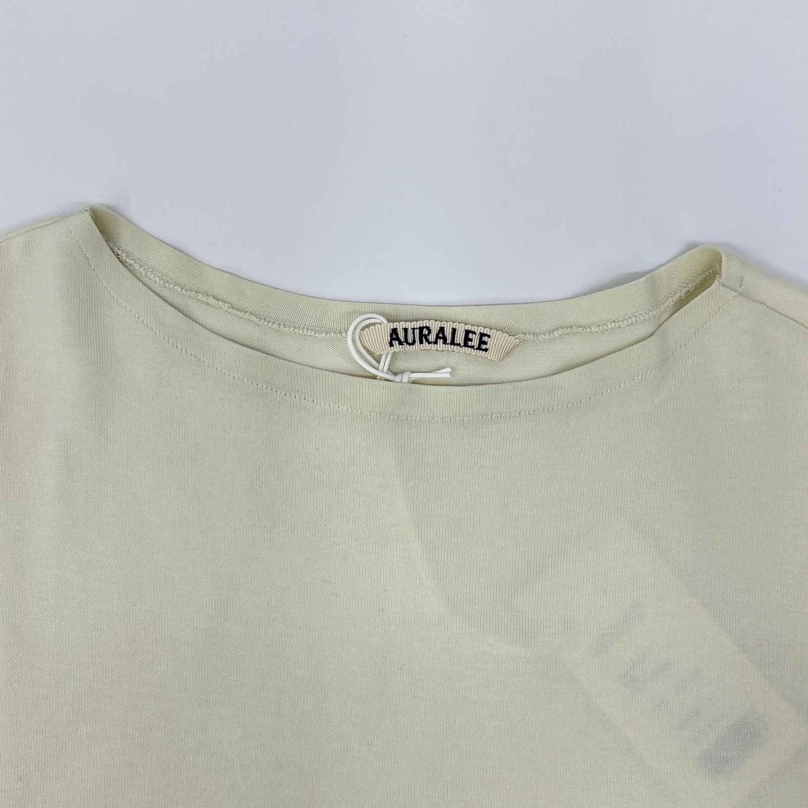 AURALEE オーラリー A00P04GT LUSTER PLAITING BOAT NECK TEE トップス