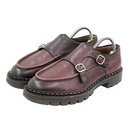 SANTONI サントーニ 16201 ダブルモンクストラップ シューズ メンズ バーガンディ 6 シューズ