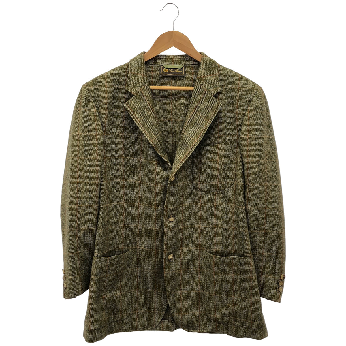 Loro Piana ロロピアーナ Brown Wool × Cashmere Check 3B Tailored Jacket Tops