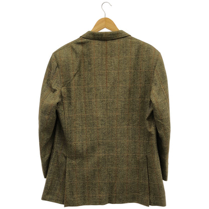 Loro Piana ロロピアーナ ブラウン ウール×カシミヤ チェック 3Bテーラードジャケット トップス