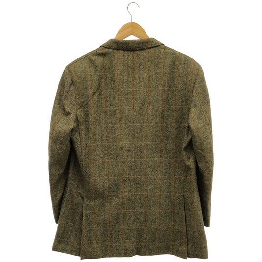 Loro Piana ロロピアーナ ブラウン ウール×カシミヤ チェック 3Bテーラードジャケット トップス