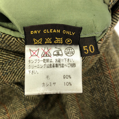 Loro Piana ロロピアーナ Brown Wool × Cashmere Check 3B Tailored Jacket Tops