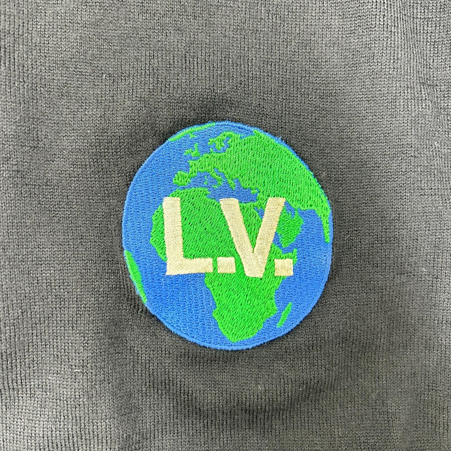 LOUIS VUITTON ルイヴィトン 19AW ブラック RM192M HHN14W パッチ デザイン ハイゲージニット トップス
