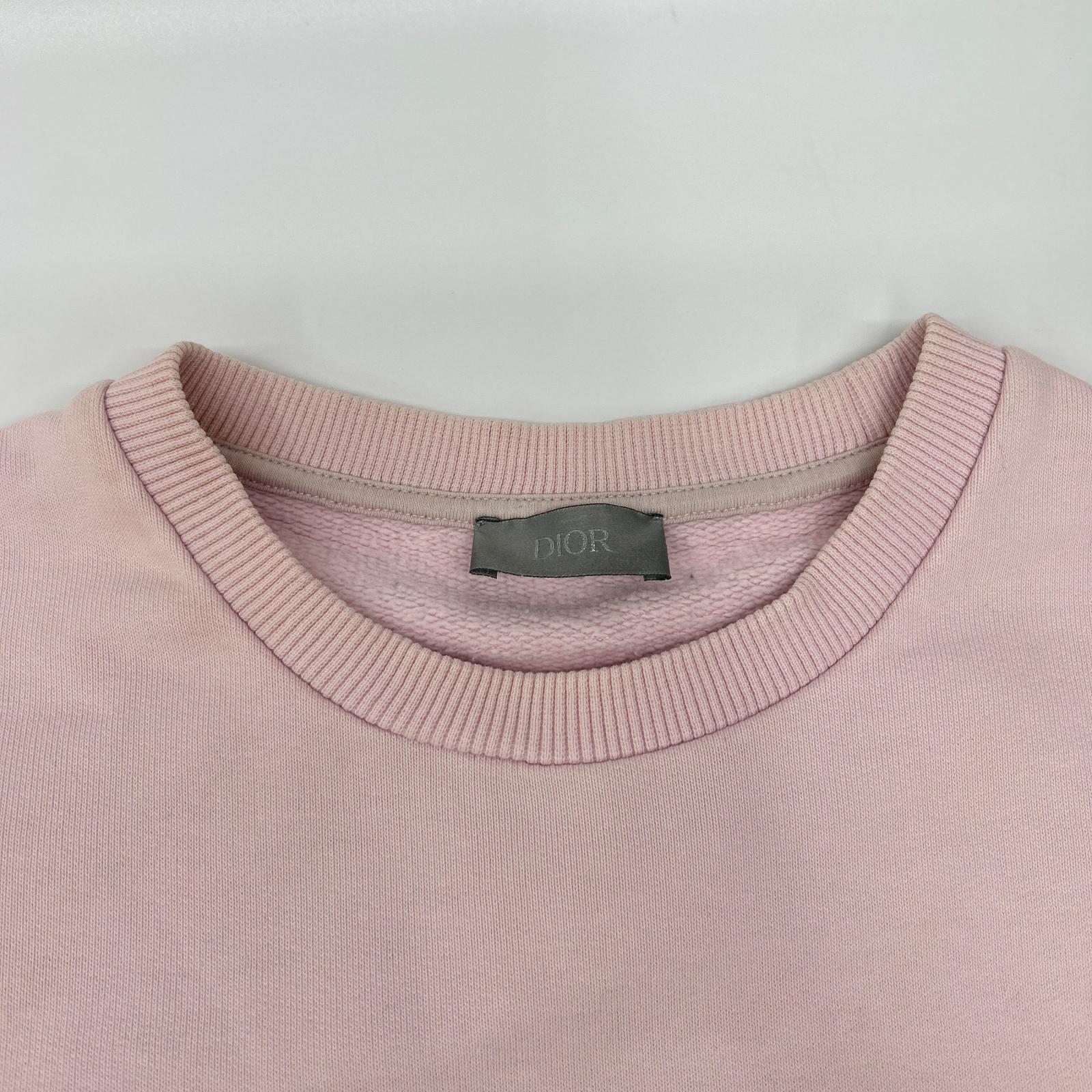 DIOR ディオール ピンク 923J620W1242 ×カウズ ロゴ スウェット トップス