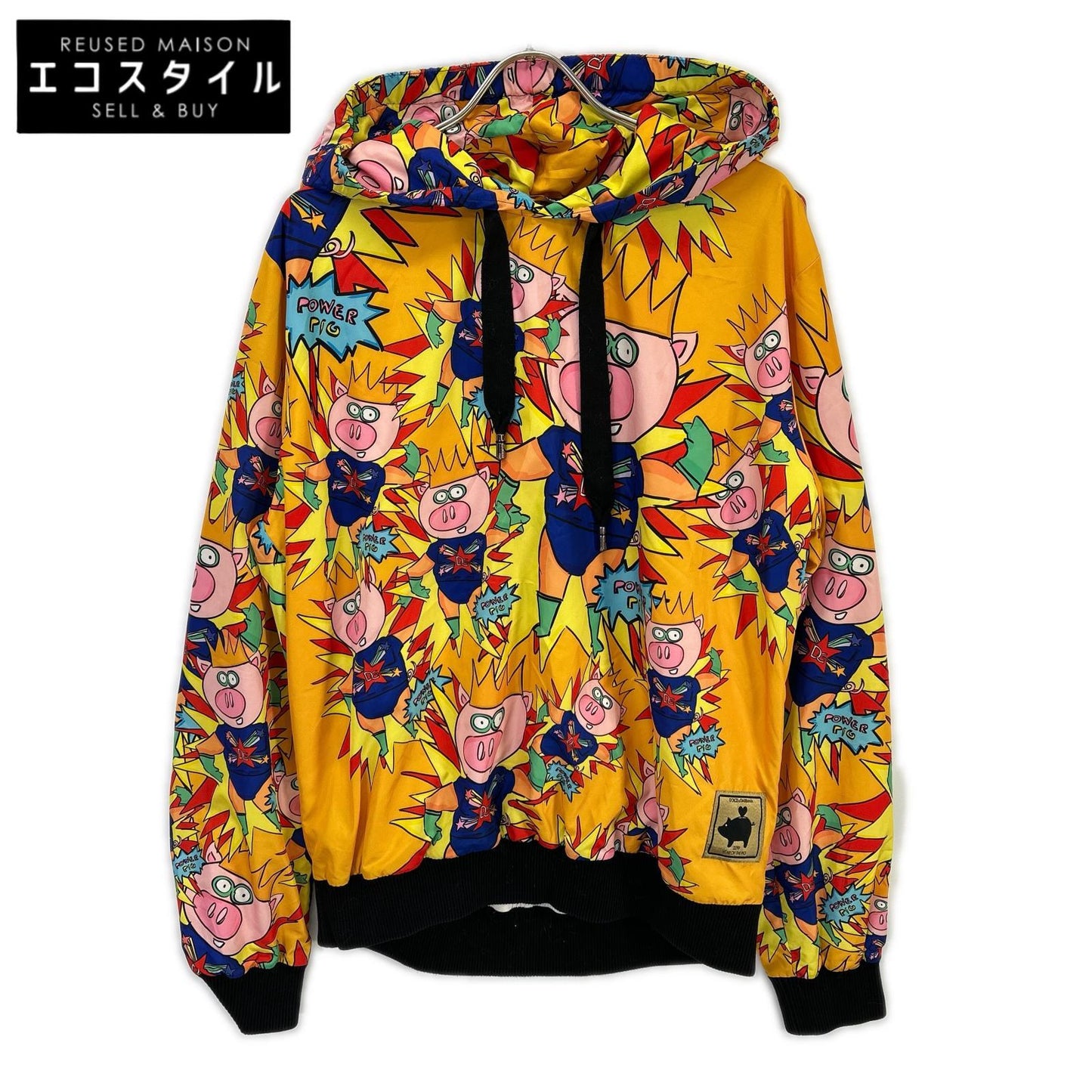 DOLCE&GABBANA ドルチェアンドガッバーナ イエロー JZ-G9JQ3T マヨリカ柄 パーカー トップス
