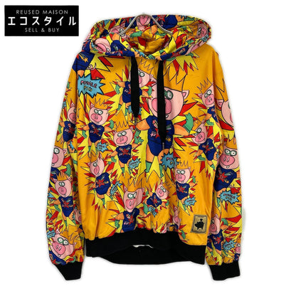 DOLCE&GABBANA ドルチェアンドガッバーナ イエロー JZ-G9JQ3T マヨリカ柄 パーカー トップス
