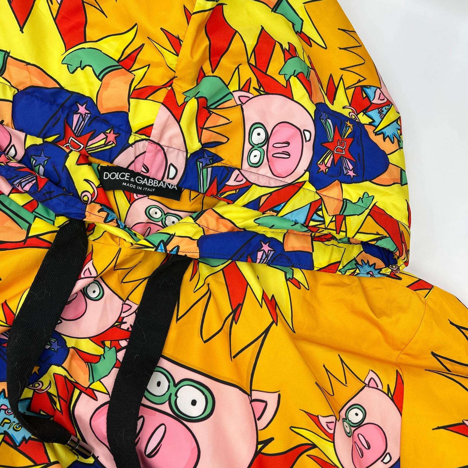 DOLCE&GABBANA ドルチェアンドガッバーナ イエロー JZ-G9JQ3T マヨリカ柄 パーカー トップス