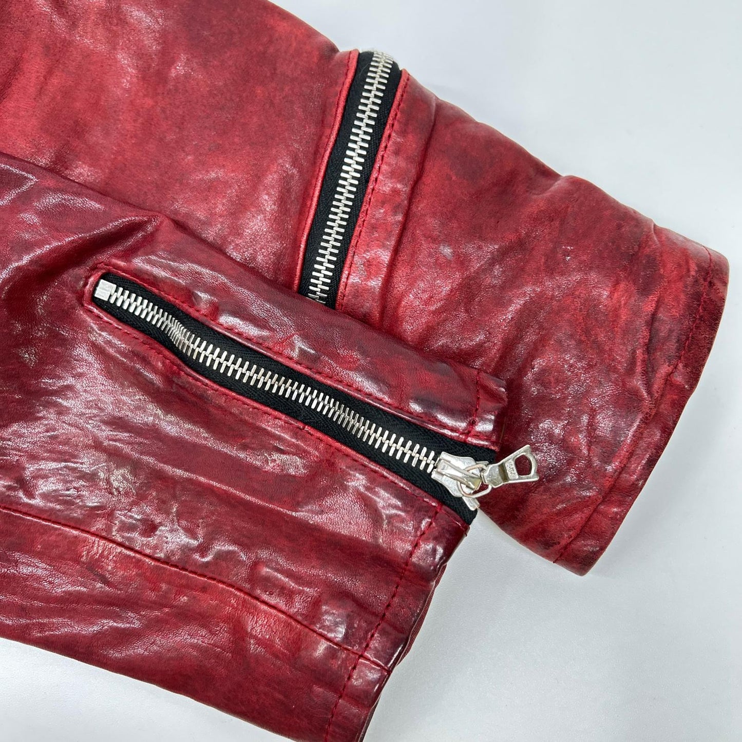 BACKLASH バックラッシュ レッド 16AW ホースレザー ダブルライダースジャケット ジャケット