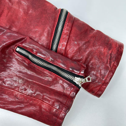 BACKLASH バックラッシュ レッド 16AW ホースレザー ダブルライダースジャケット ジャケット