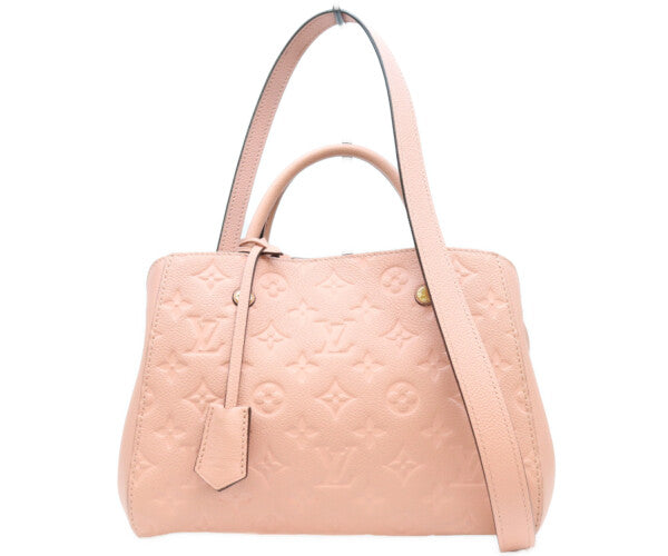 LOUIS VUITTON ルイヴィトン 17年 ピンク M44123 モノグラム アンプラント モンテーニュBB ショルダーバッグ