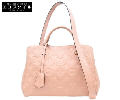 LOUIS VUITTON ルイヴィトン 17年 ピンク M44123 モノグラム アンプラント モンテーニュBB ショルダーバッグ