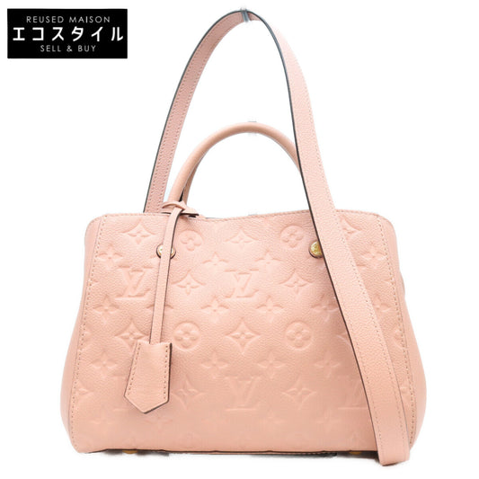 LOUIS VUITTON ルイヴィトン 17年 ピンク M44123 モノグラム アンプラント モンテーニュBB ショルダーバッグ