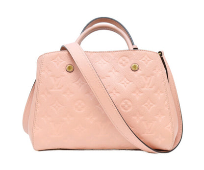LOUIS VUITTON ルイヴィトン 17年 ピンク M44123 モノグラム アンプラント モンテーニュBB ショルダーバッグ