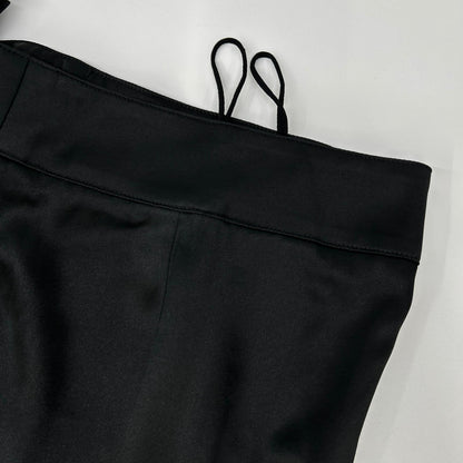 SAINT LAURENT PARIS サンローランパリ 22年 ブラック 733675 シルク パンツ ボトムス